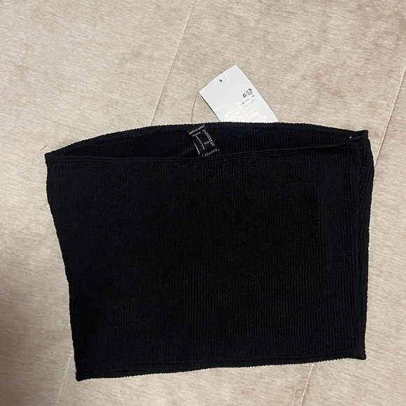 F21 | 2 piece set - strapless black top with high waisted flare pants NWT - Picture 5 of 7